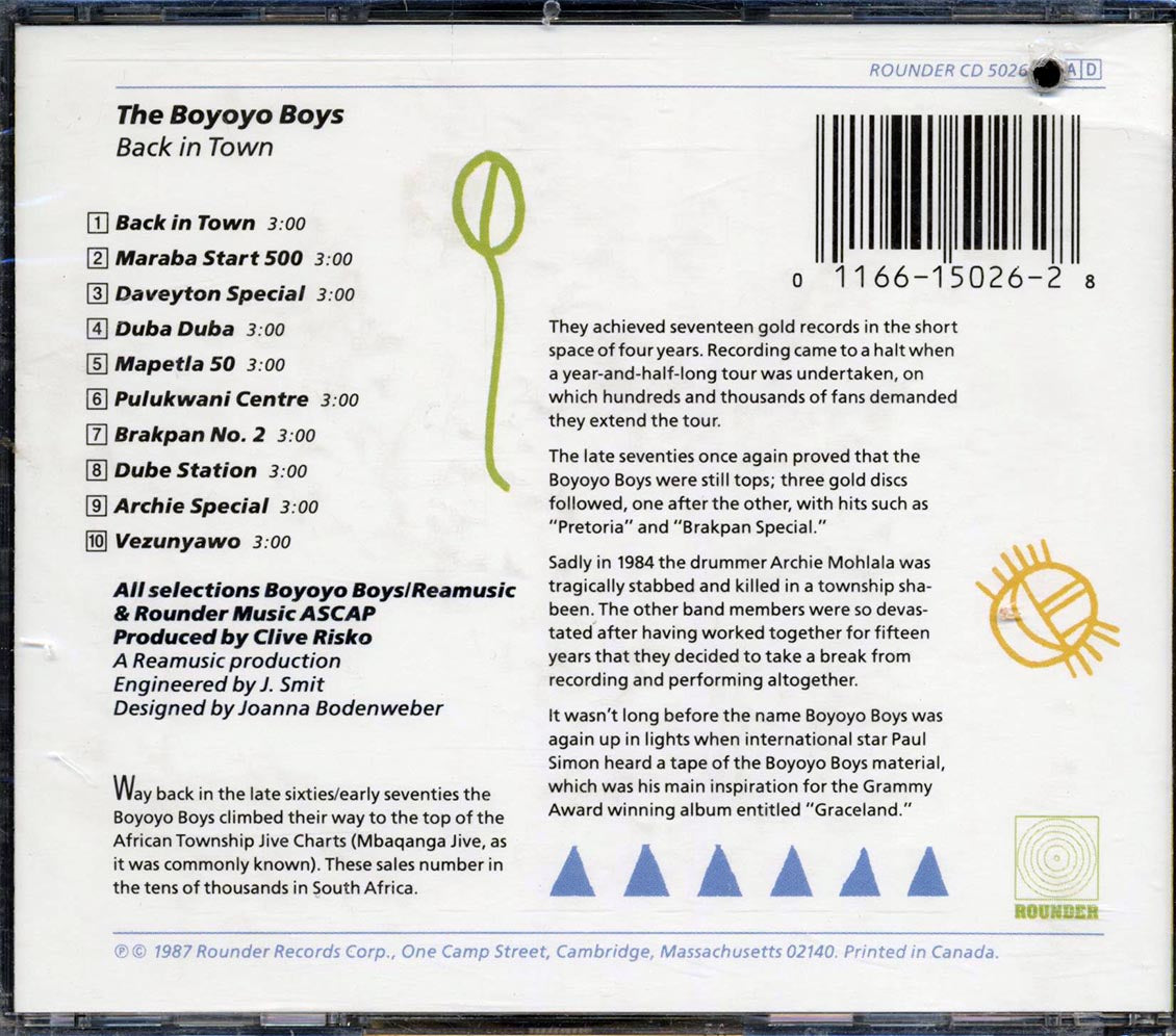 Boyoyo Boys - Back In Town - CD, CD