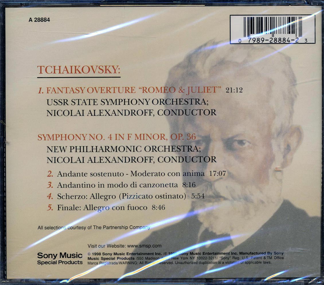Tchaikovsky - Fantasy Overture; Symphony No.4 In F Minor, Op. 36 - CD, CD