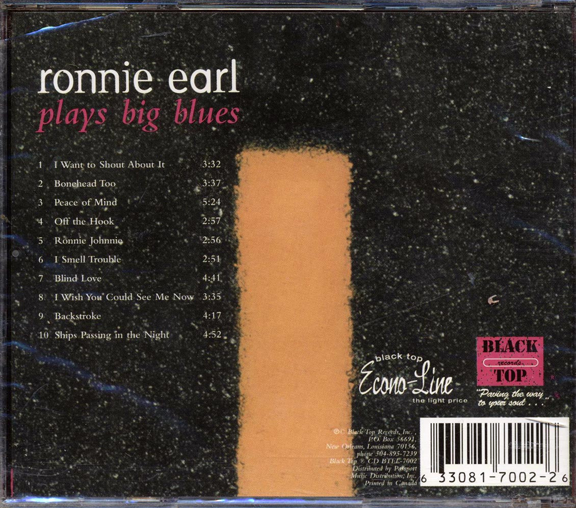 Ronnie Earl - Ronnie Earl Plays Big Blues - CD, CD