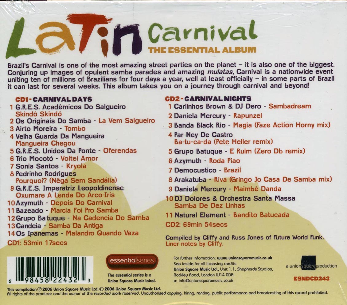 Do Salgueiro, Airto Moreira, Trio Mocoto, Etc. - Latin Carnival: The Essential Album (25 tracks) (2xCD) - CD, CD