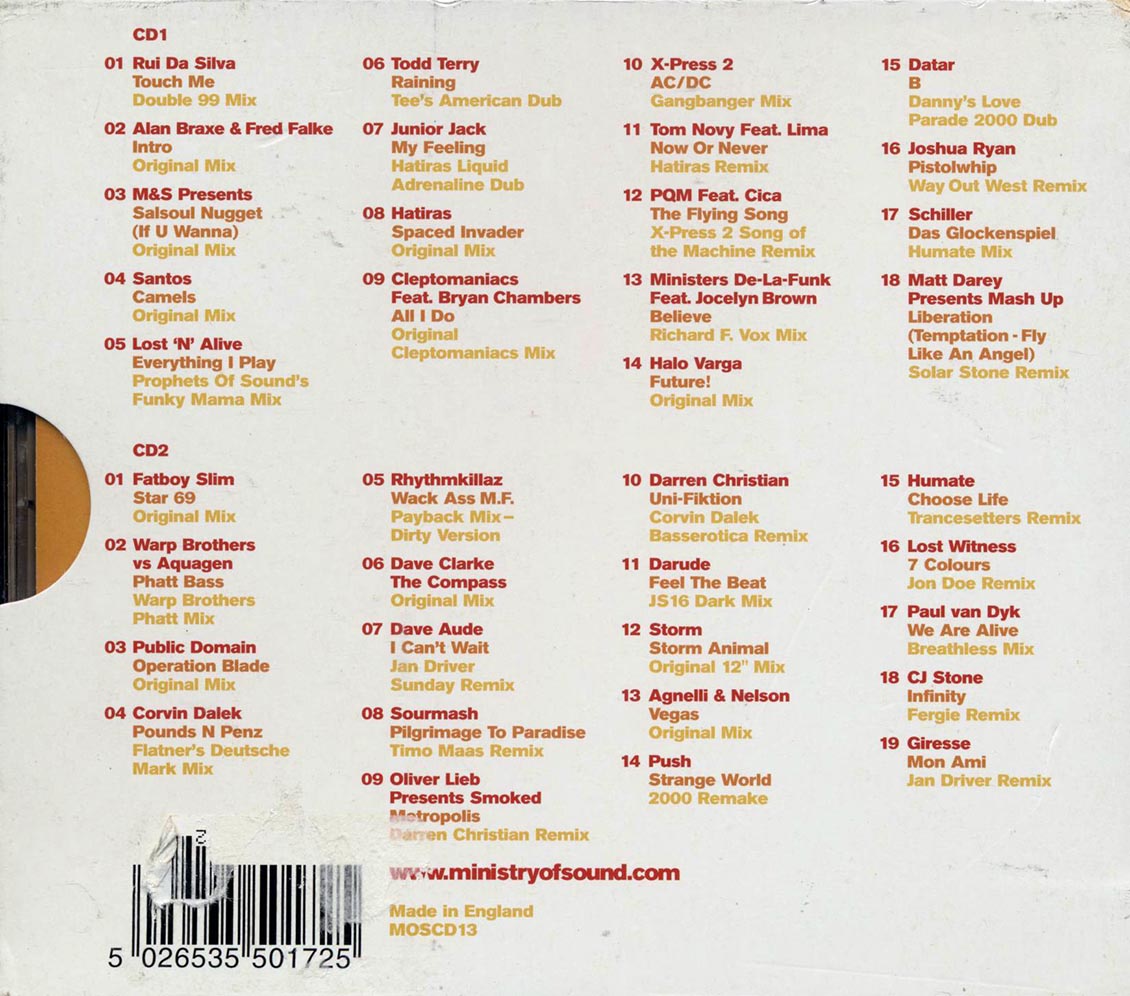 Tall Paul - Clubber's Guide To 2001 (37 tracks) (2xCD) - CD, CD