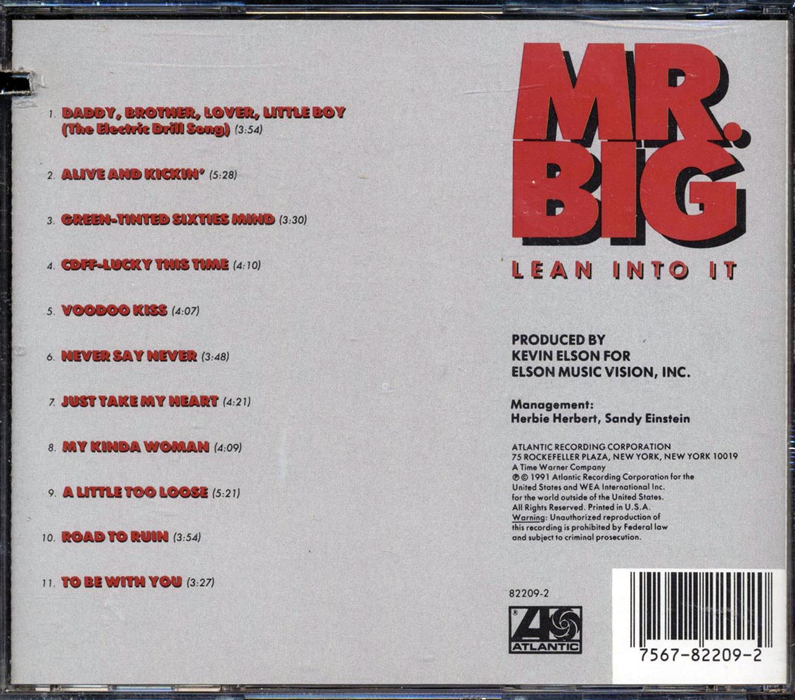 Mr. Big - Lean Into It (marked/ltd stock) - CD, CD