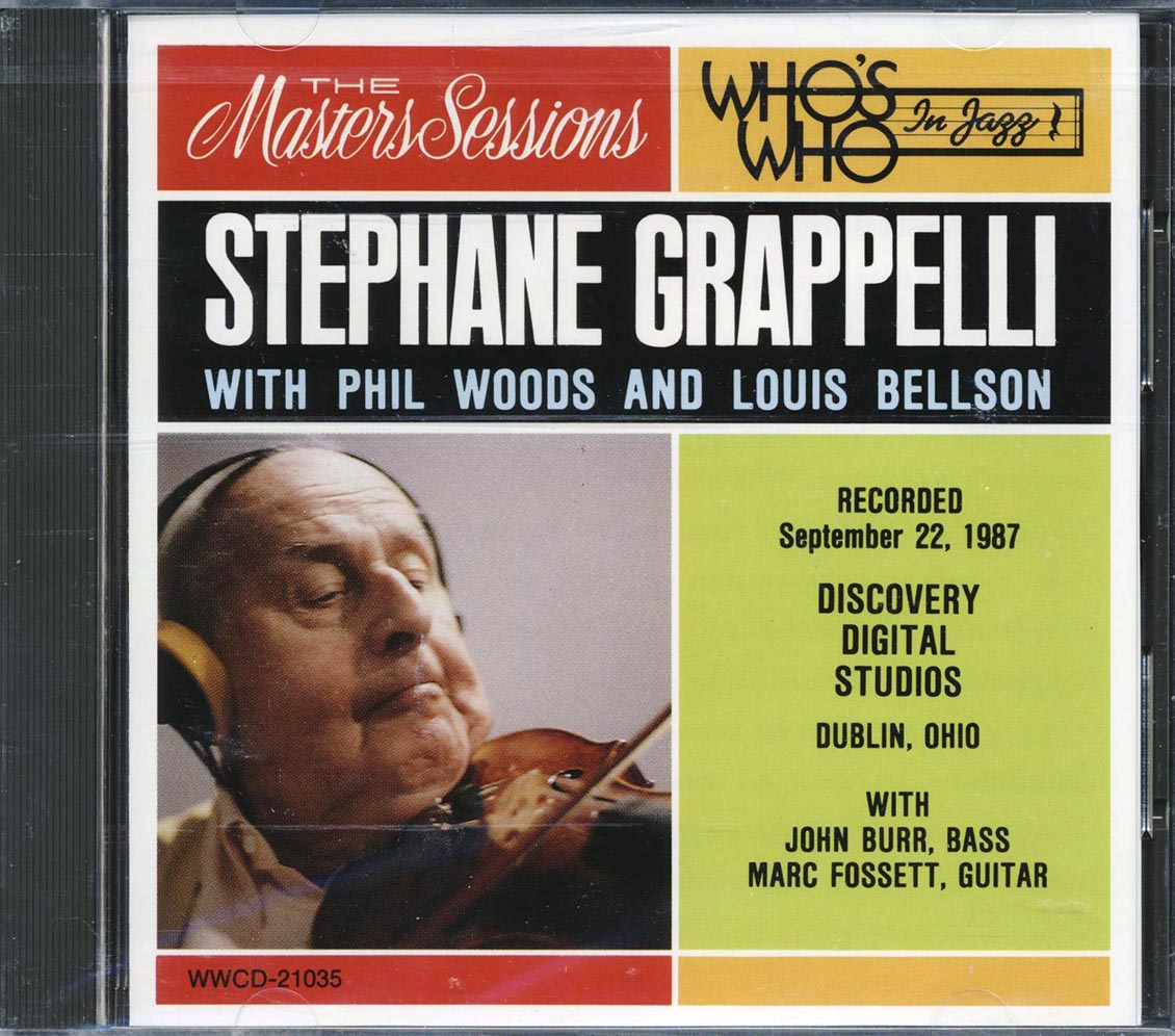 Stephane Grappelli, Phil Woods, Louis Bellson - Recorded September 22, 1987 - CD