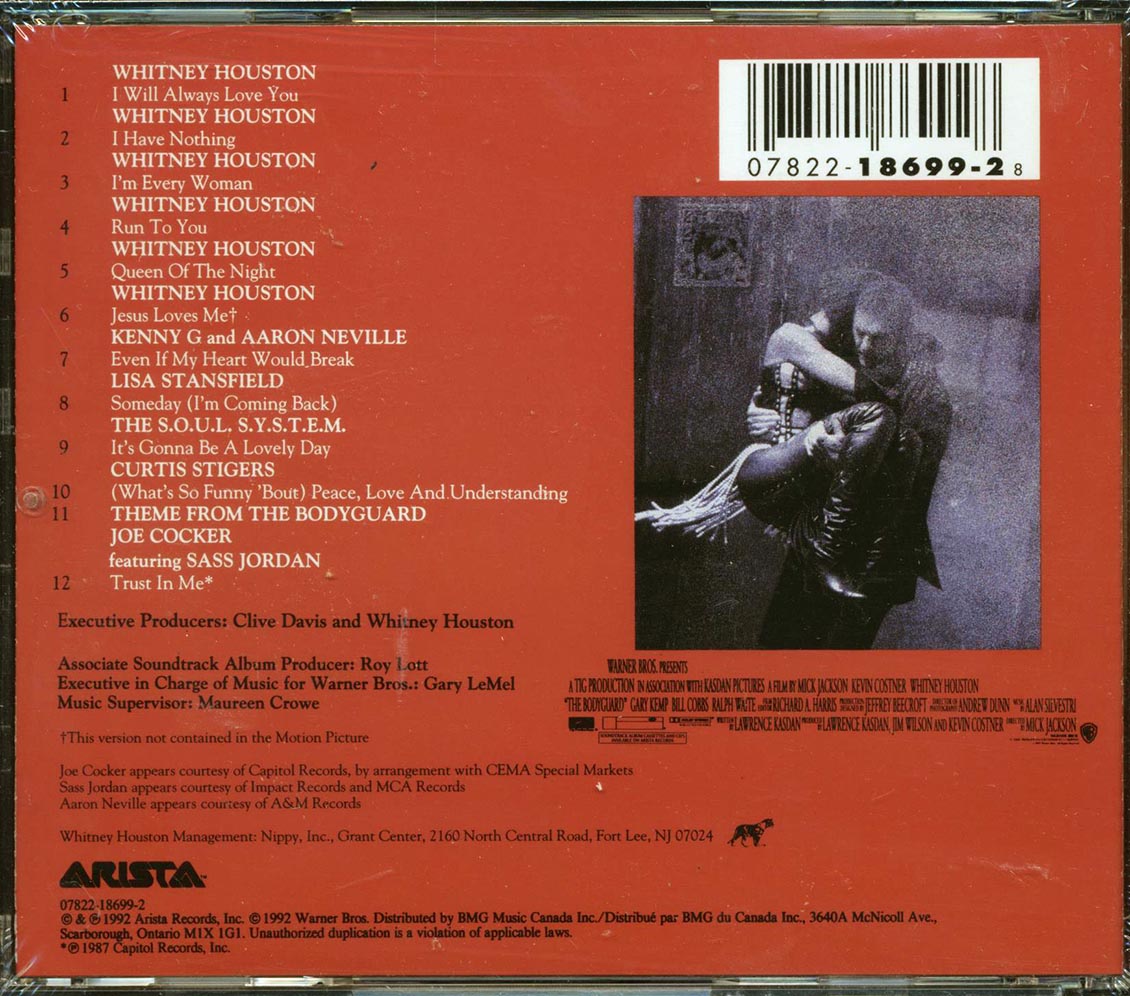 Whitney Houston, Kenny G, Aaron Neville, Etc. - The Bodyguard: Original Soundtrack Album - CD, CD