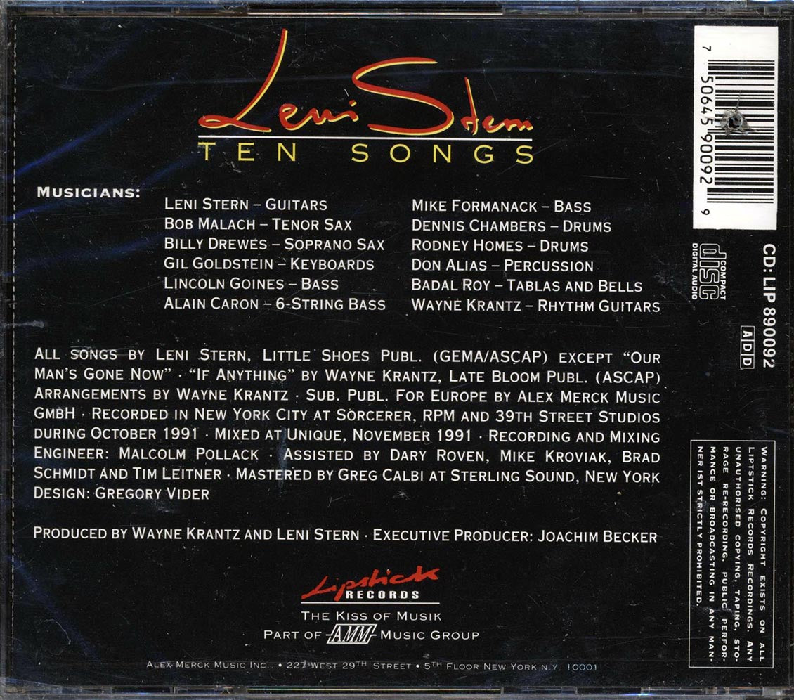 Leni Stern - Ten Songs - CD, CD