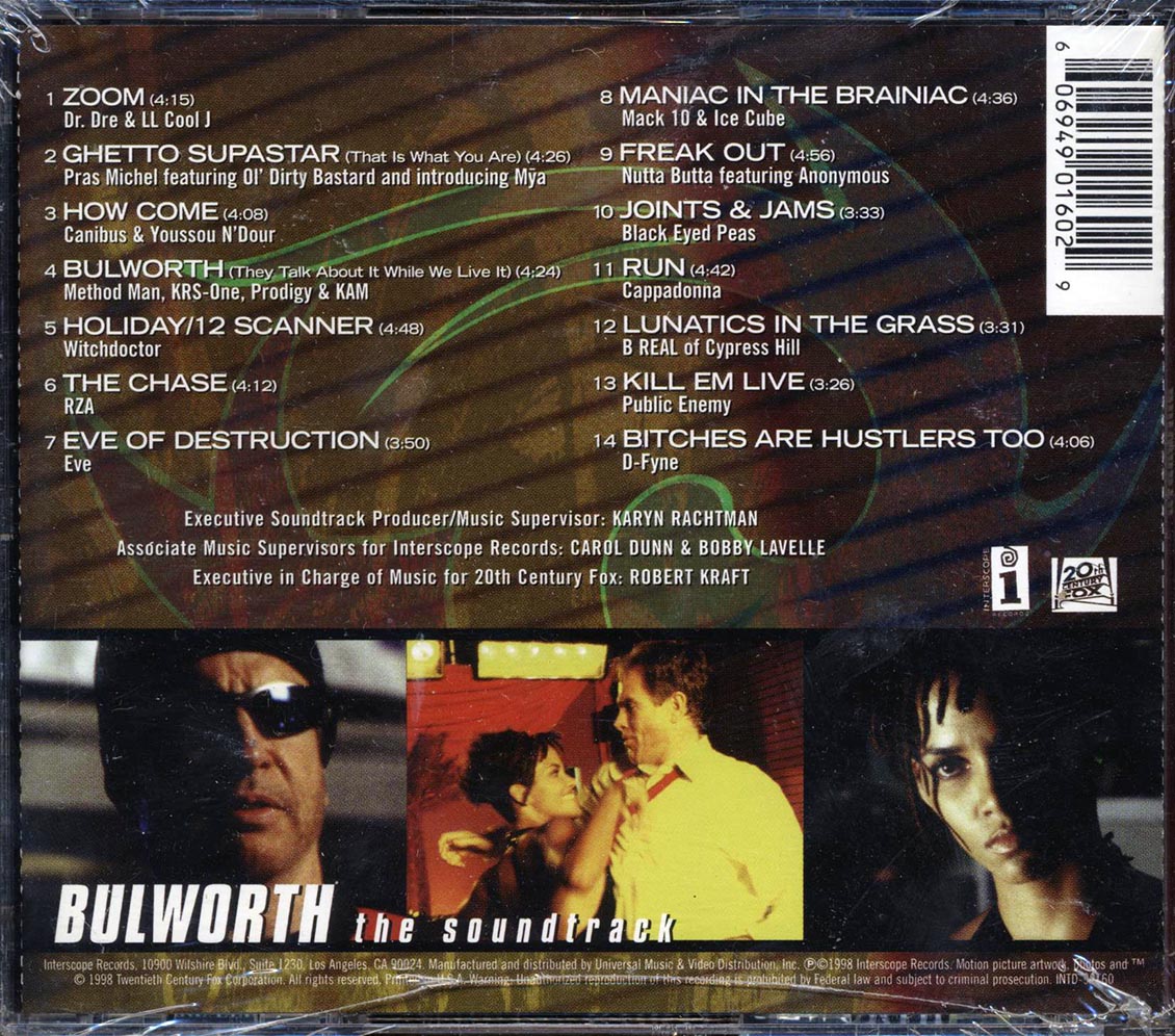 Dr. Dre, LL Cool J, RZA, Etc. - Bulworth: The Soundtrack - CD, CD