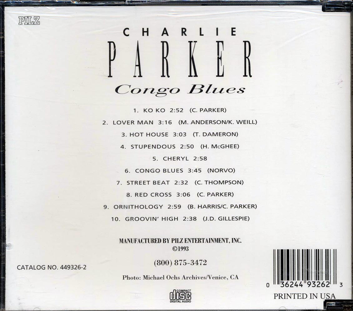 Charlie Parker - Congo Blues - CD, CD