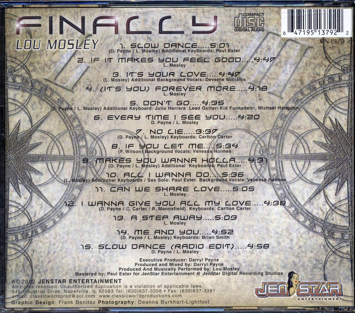 Lou Mosley - Finally - CD, CD