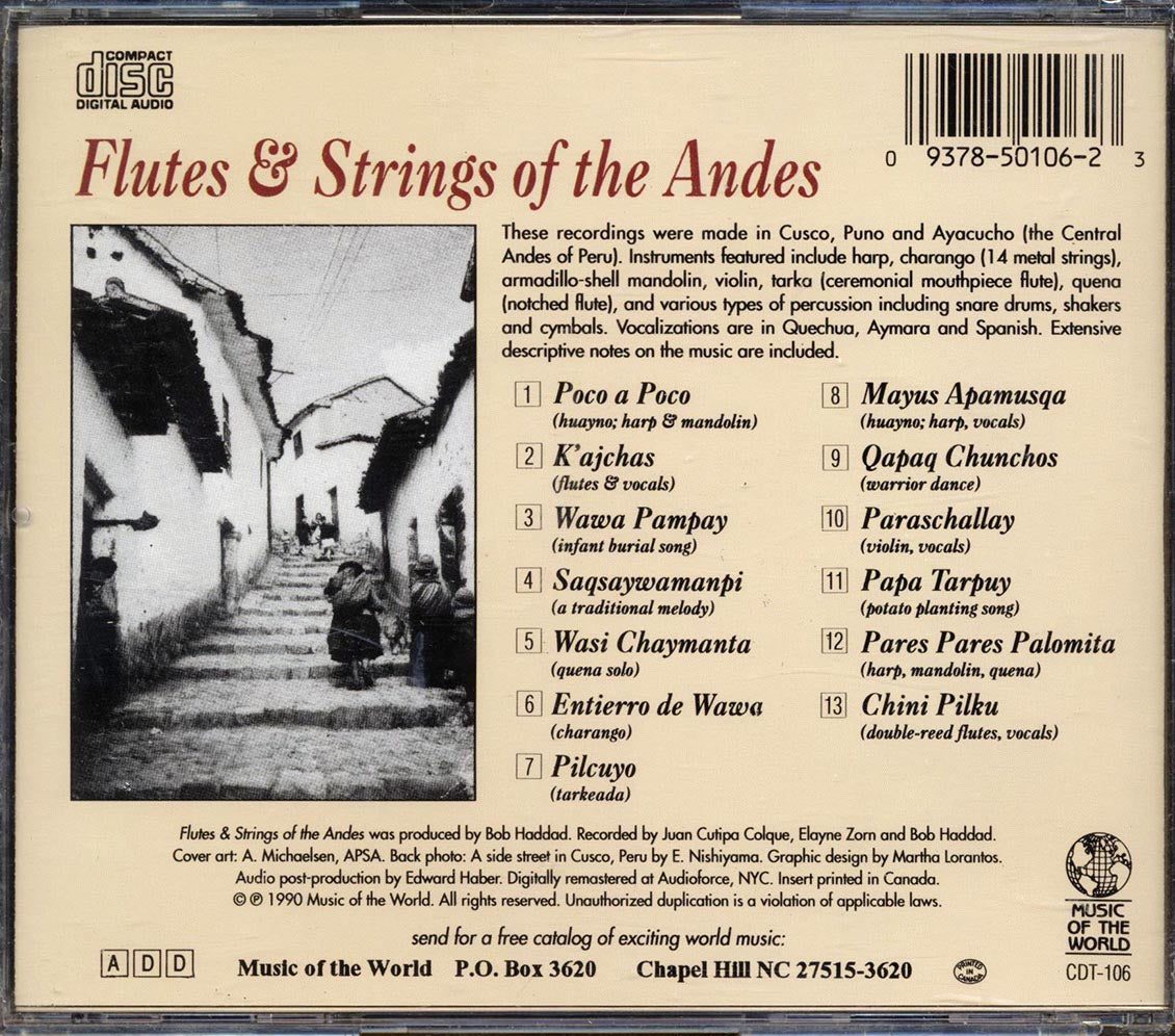 Various - Flutes & Strings Of The Andes - CD, CD