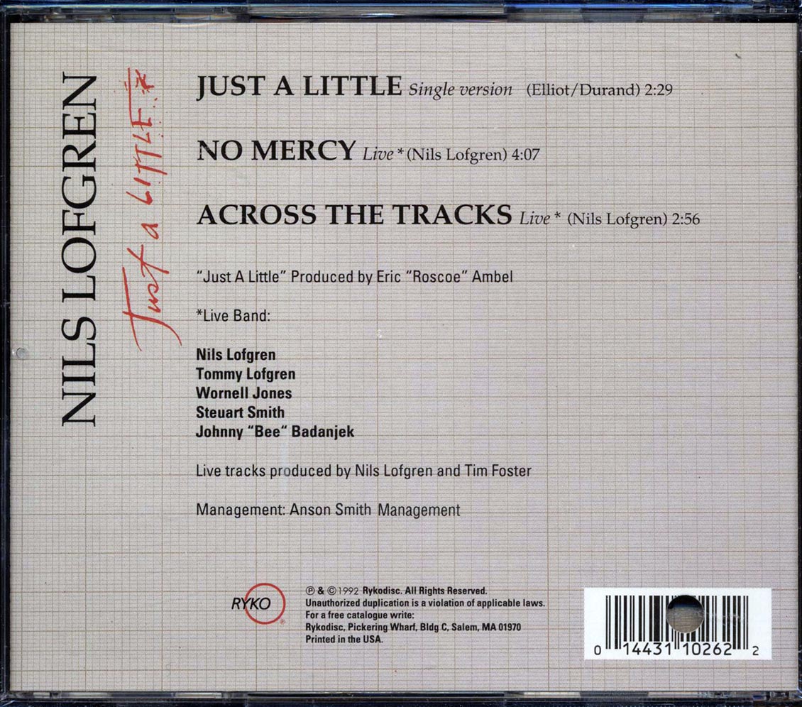 Nils Lofgren - Just A Little (marked/ltd stock) - CD, CD