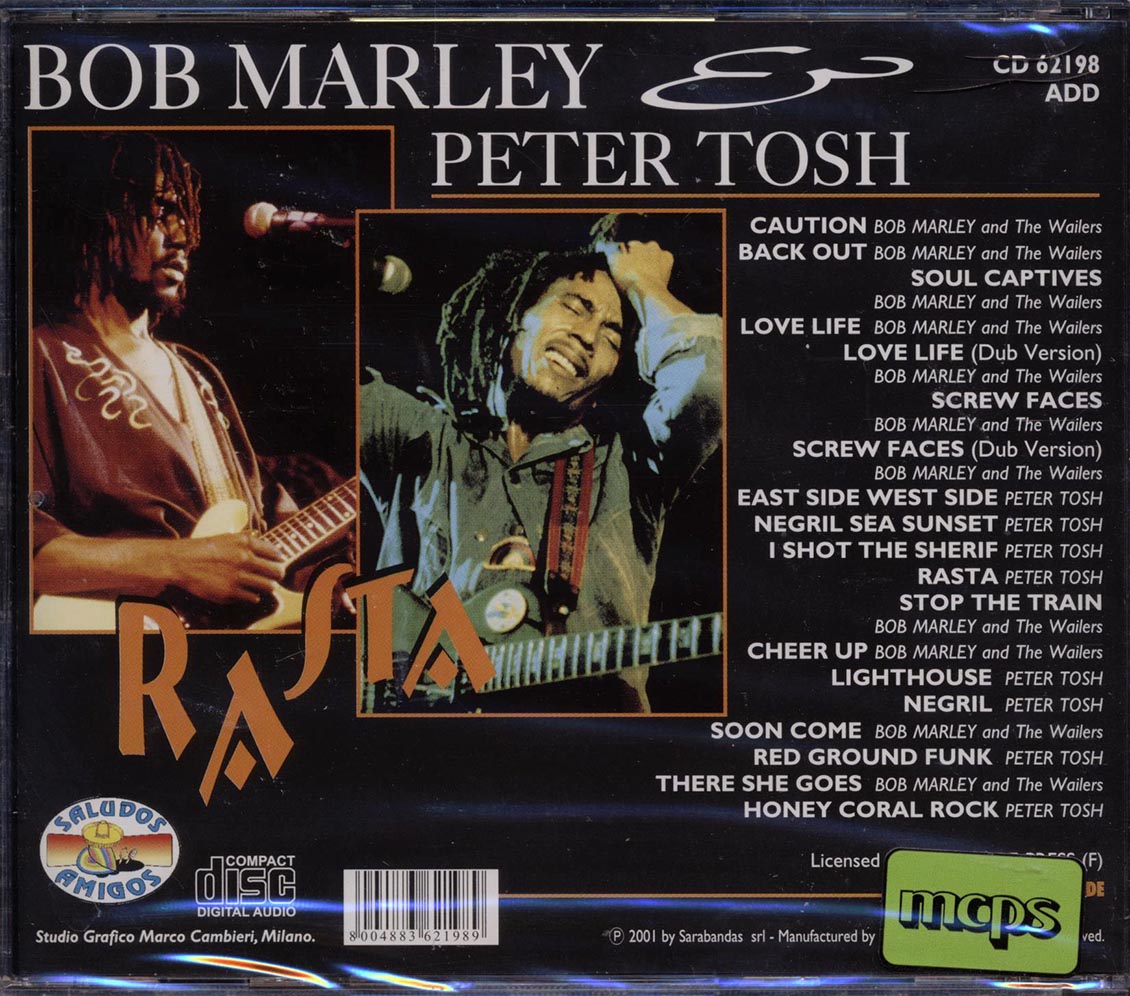 Bob Marley, Peter Tosh - Rasta - CD, CD