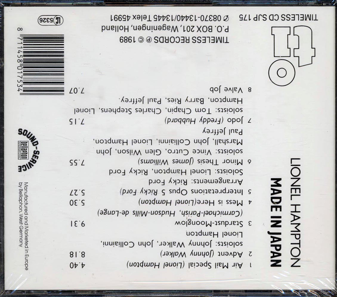 Lionel Hampton Orchestra - Mad In Japan - CD, CD