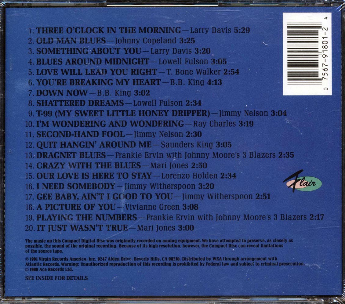 Lowell Fulson, Jimmy Nelson, Ray Charles, Etc. - Blues Around Midnight - CD, CD