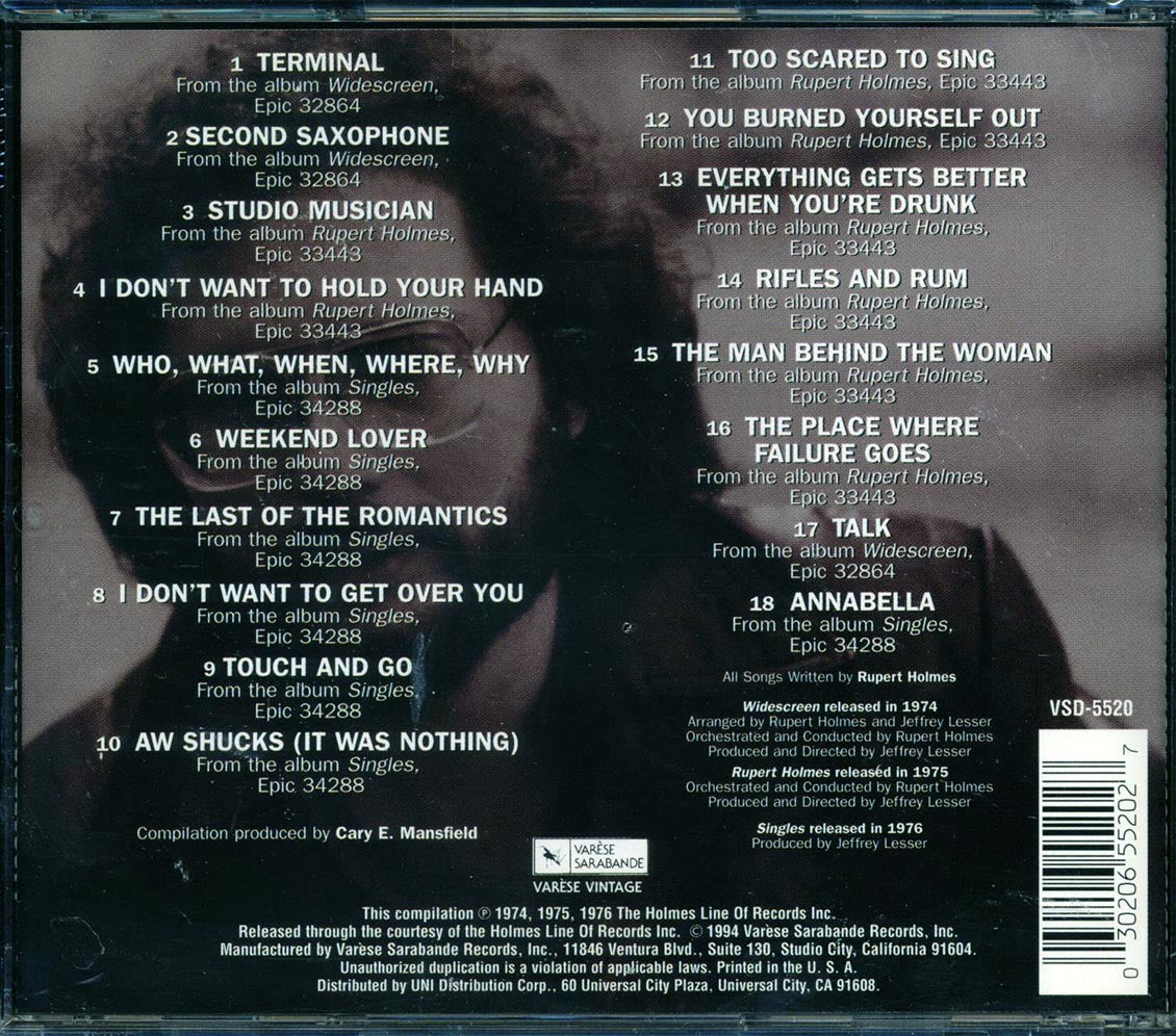 Rupert Holmes - The Epoch Collection - CD, CD