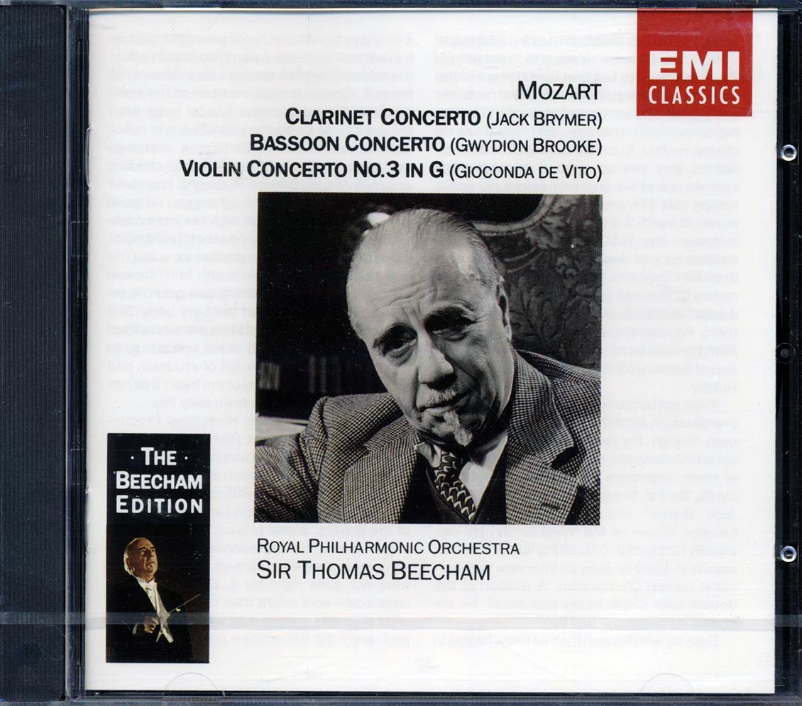 Mozart, Royal Philharmonic Orchestra, Sir Thomas Beecham - Mozart: Concertos - CD