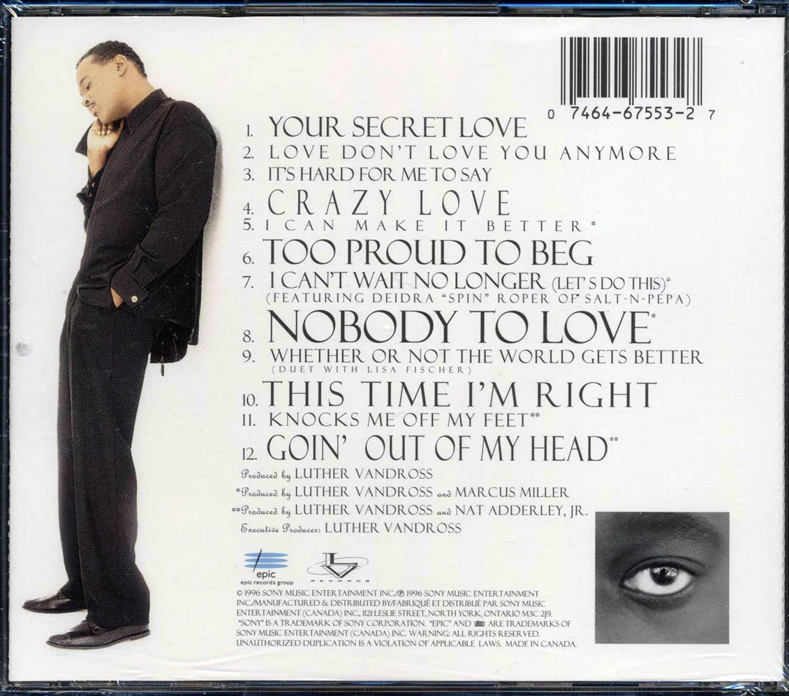 Luther Vandross - Your Secret Love - CD, CD