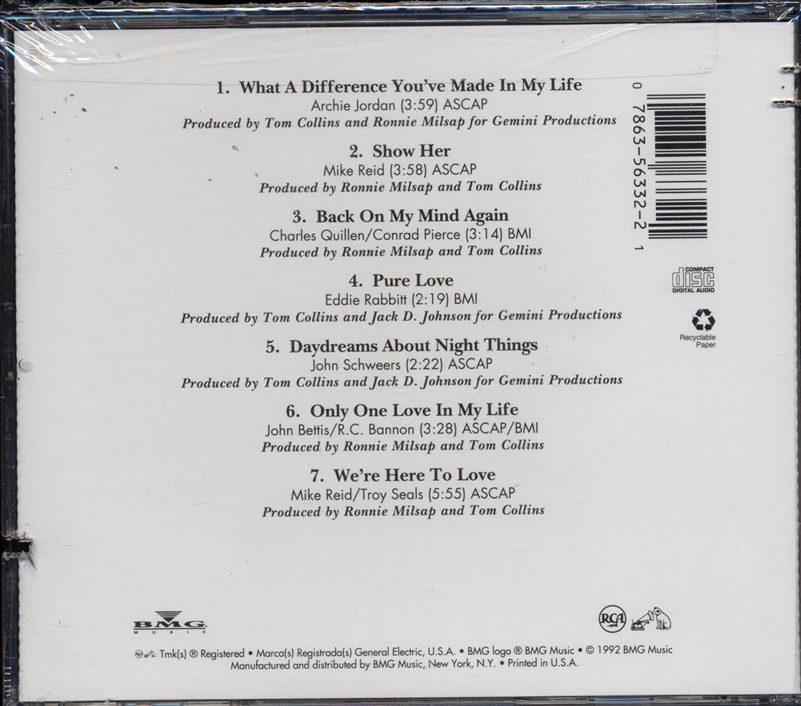 Ronnie Milsap - Collectors Series (marked/ltd stock) - CD, CD