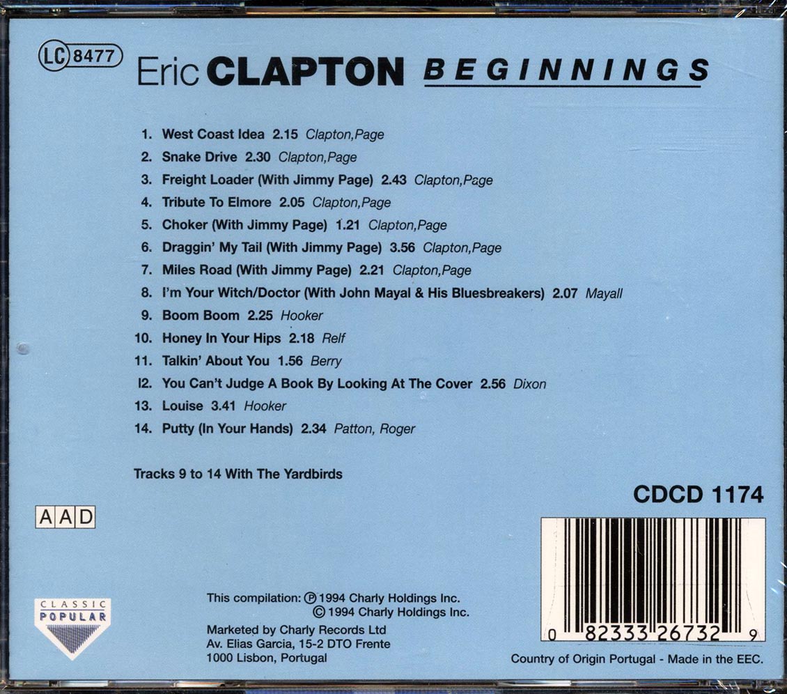 Eric Clapton & The Yardbirds - Beginnings - CD, CD