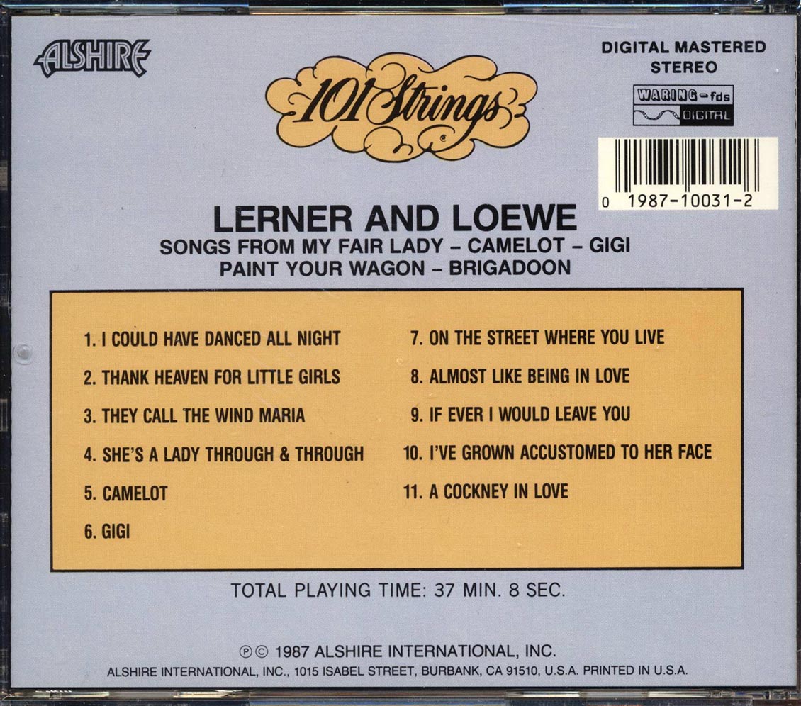 101 Strings - Lerner And Loewe - CD, CD