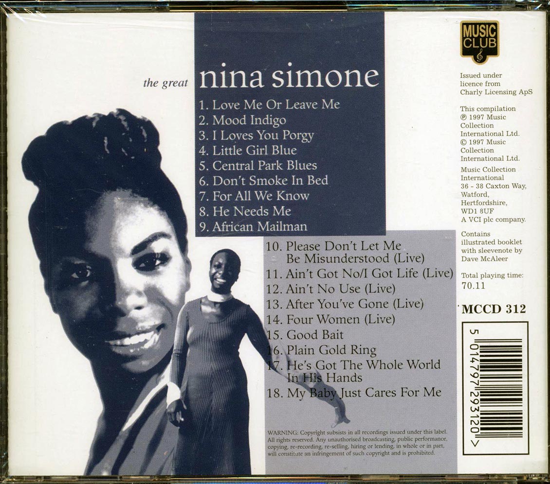 Nina Simone - The Great Nina Simone - CD, CD