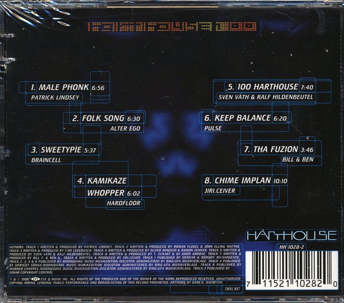 Patrick Lindsey, Alter Ego, Braincell, Etc. - Harthouse 100 (marked/ltd stock) - CD, CD
