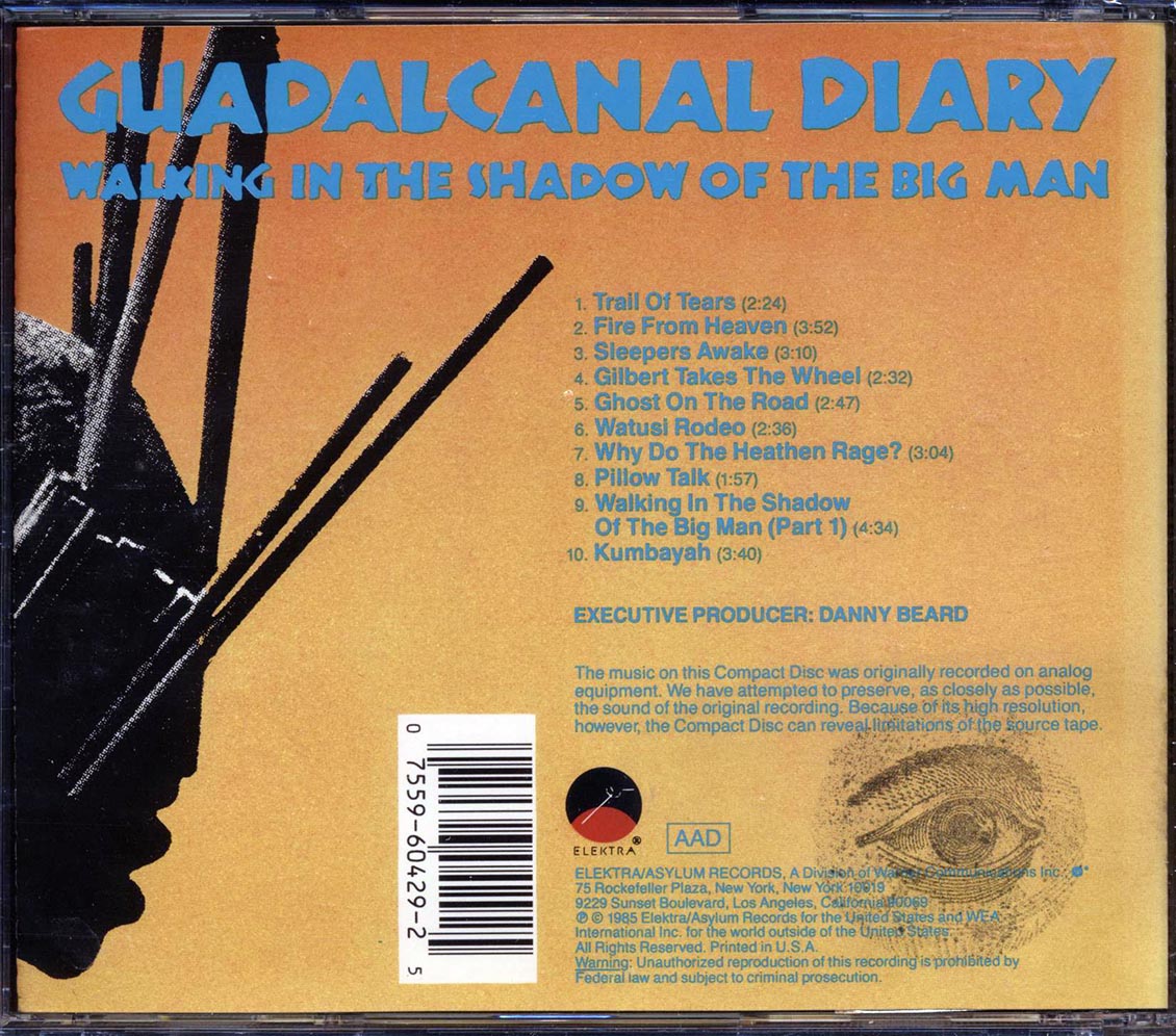 Guadalcanal Diary - Walking In The Shadow Of The Big Man - CD, CD