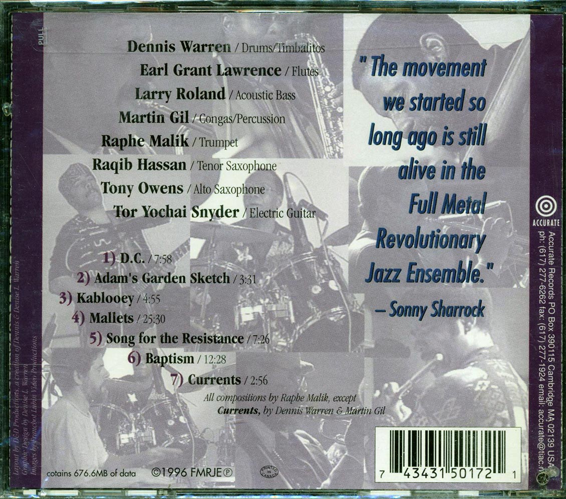Dennis Warren's Full Metal Jacket Revolutionary Jazz Ensemble - Watch Out - CD, CD