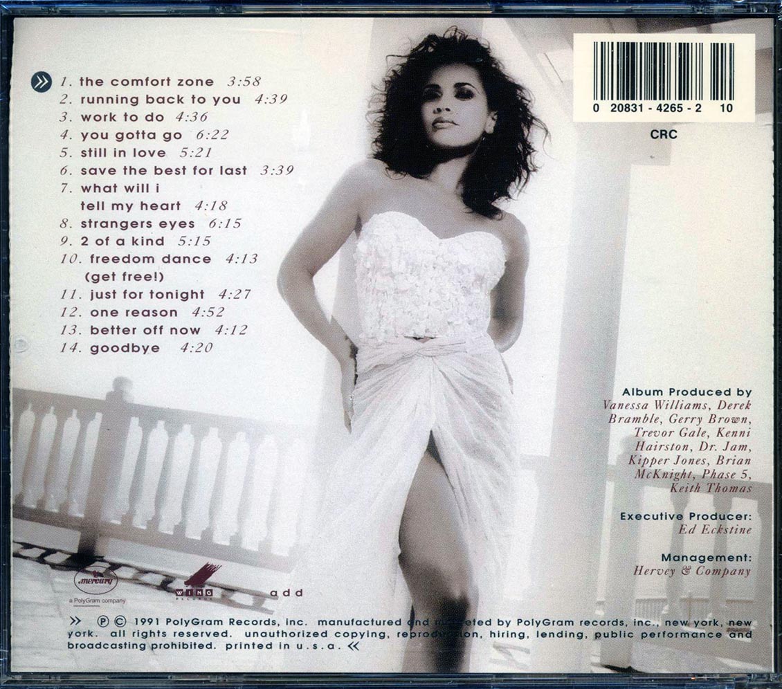Venessa Williams - The Comfort Zone - CD, CD