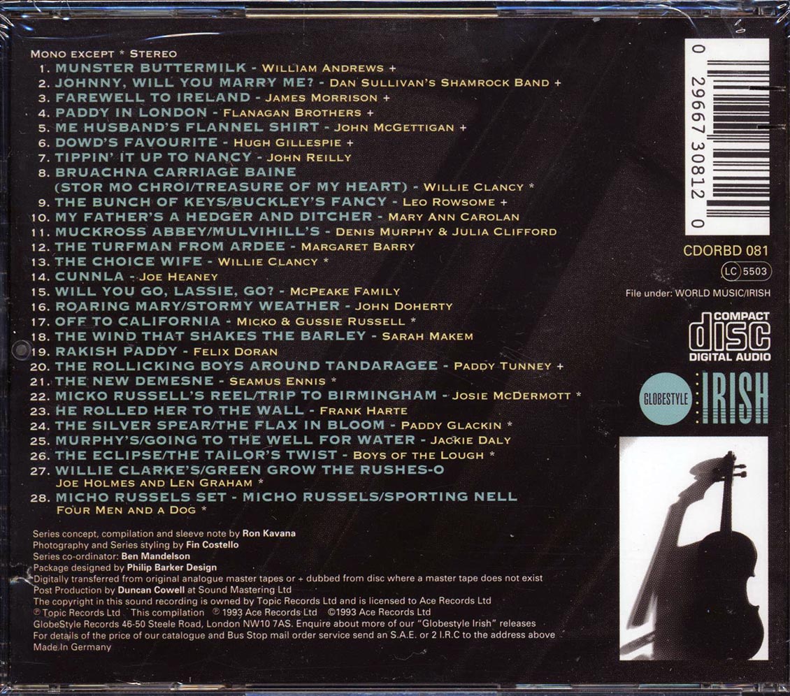 William Andrews, Dan Sillivan's Shamrock Band, James Morrison, The Flanagan Brothers - Treasure Of My Heart (marked/ltd stock) - CD, CD