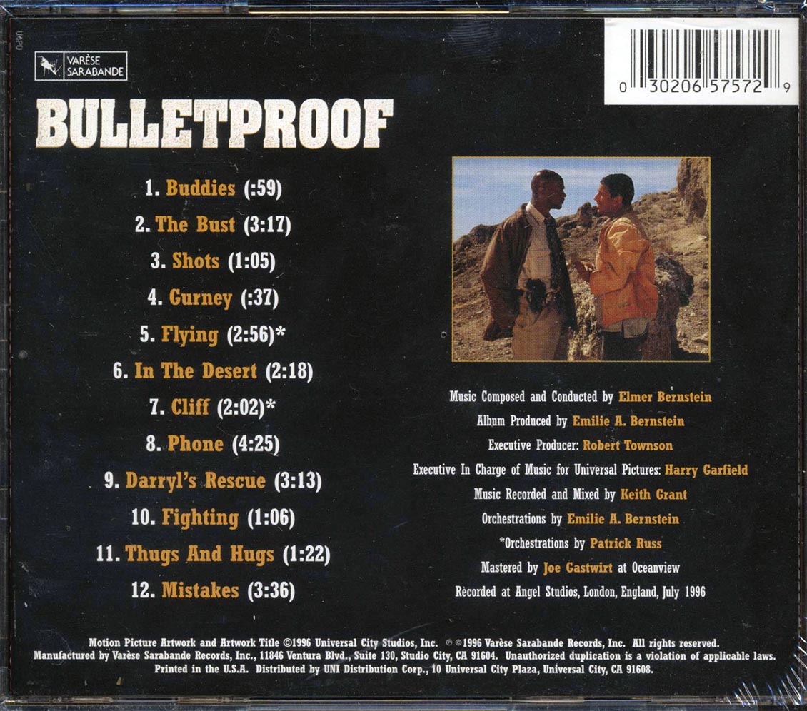 Elmer Bernstein - Bulletproof: Original Motion Picture Score - CD, CD