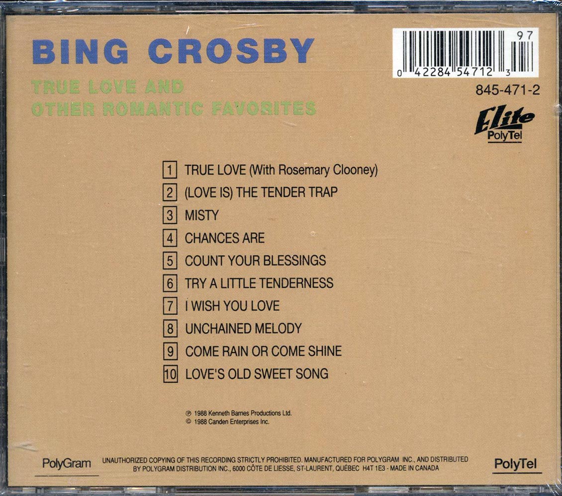 Bing Crosby - True Love - CD, CD