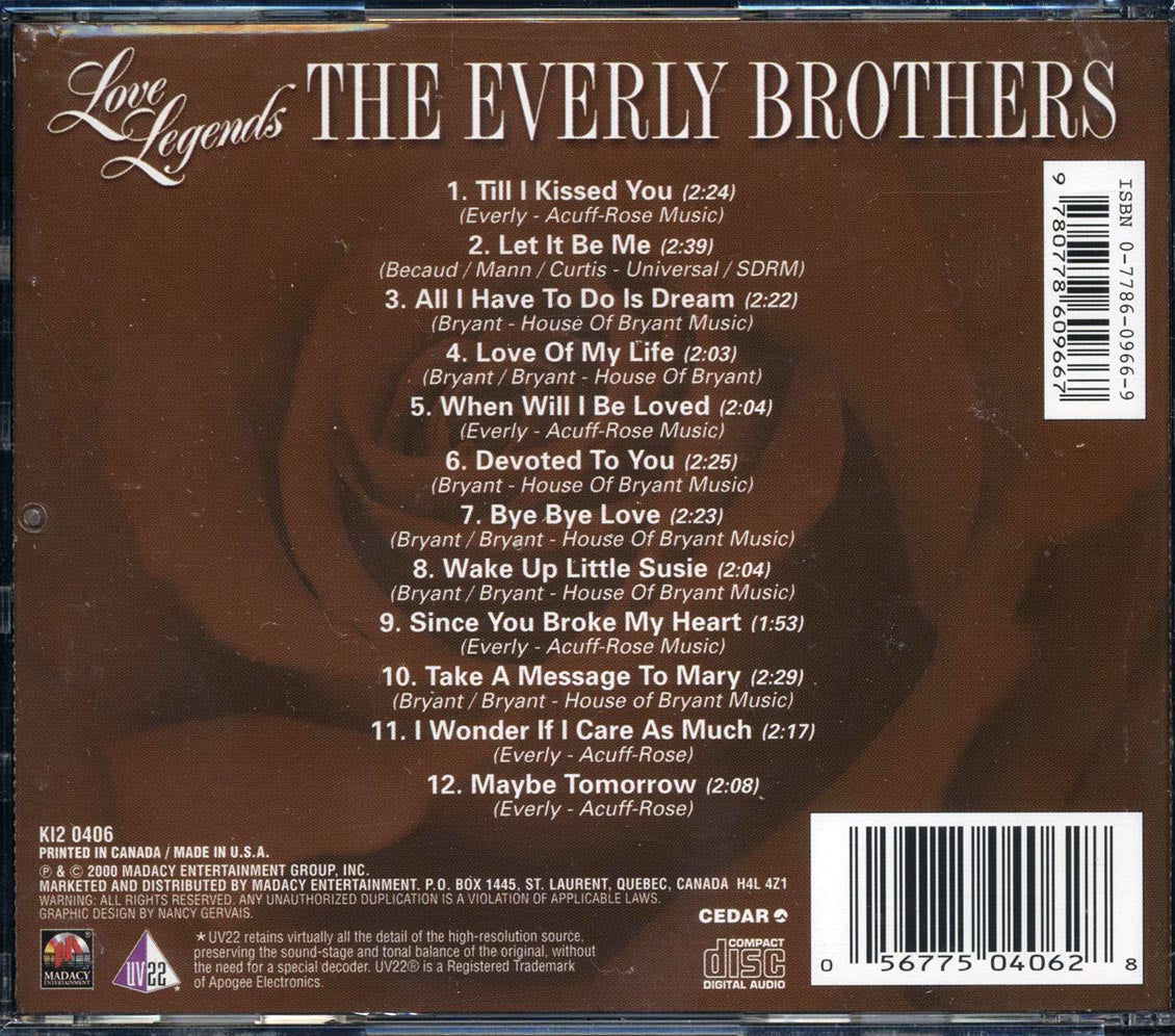 The Everly Brothers - Love Legends - CD, CD