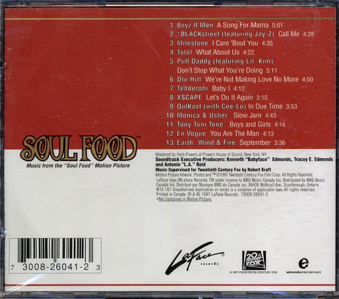 Boyz II Men, Blackstreet, Puff Daddy, Milestone, Etc. - Soul Food Soundtrack - CD, CD