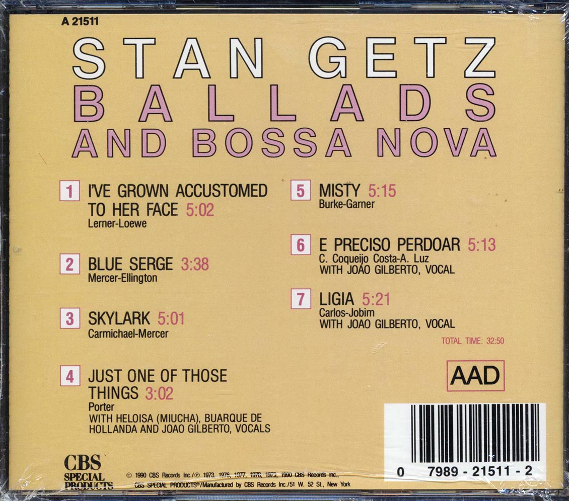 Stan Getz - Ballads And Bossa Nova - CD, CD