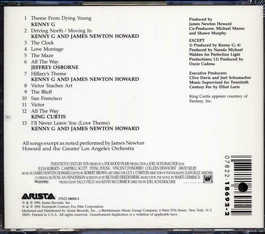 James Newton Howard - Dying Young: Original Sountrack Album - CD, CD