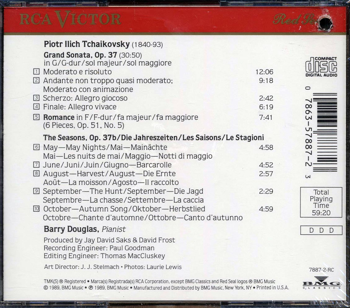 Barry Douglas - Tchaikovsky: Grand Sonata; The Seasons Excerpts - CD, CD