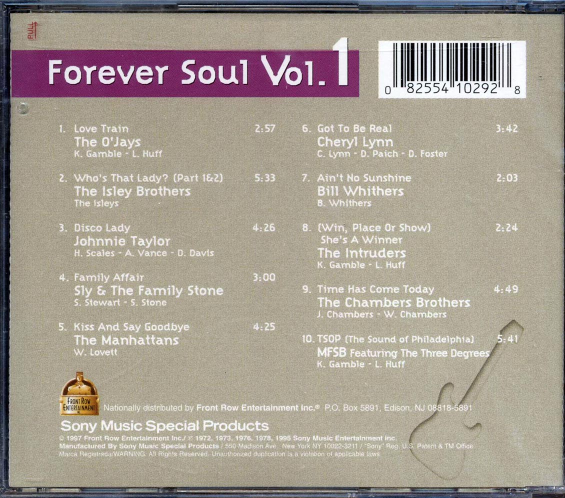 The Isley Brothers, The Manhattans, Sly & The Family Stone, Etc. - Forever Soul Volume 1 - CD, CD