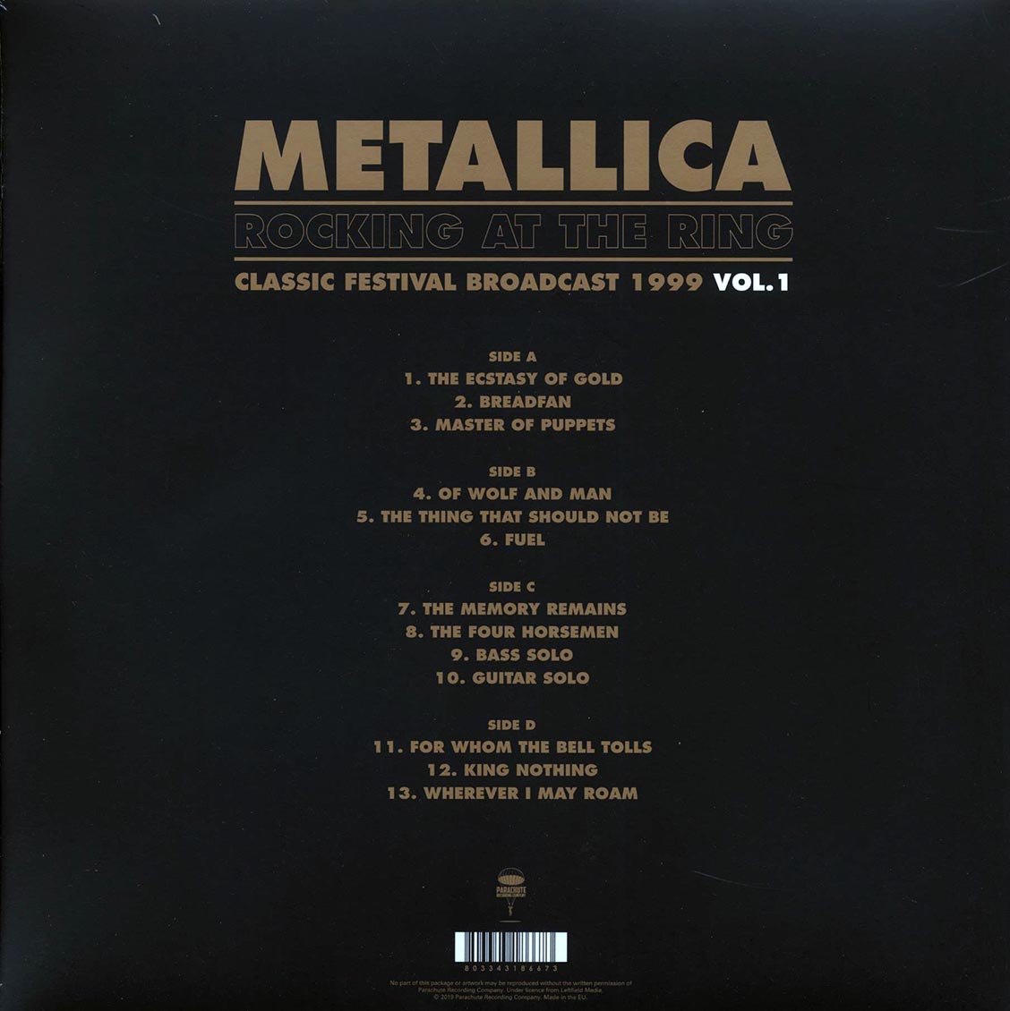 Metallica - Rocking At The Ring Volume 1: Classic Festival Broadcast 1999 (2xLP) - Vinyl LP, LP