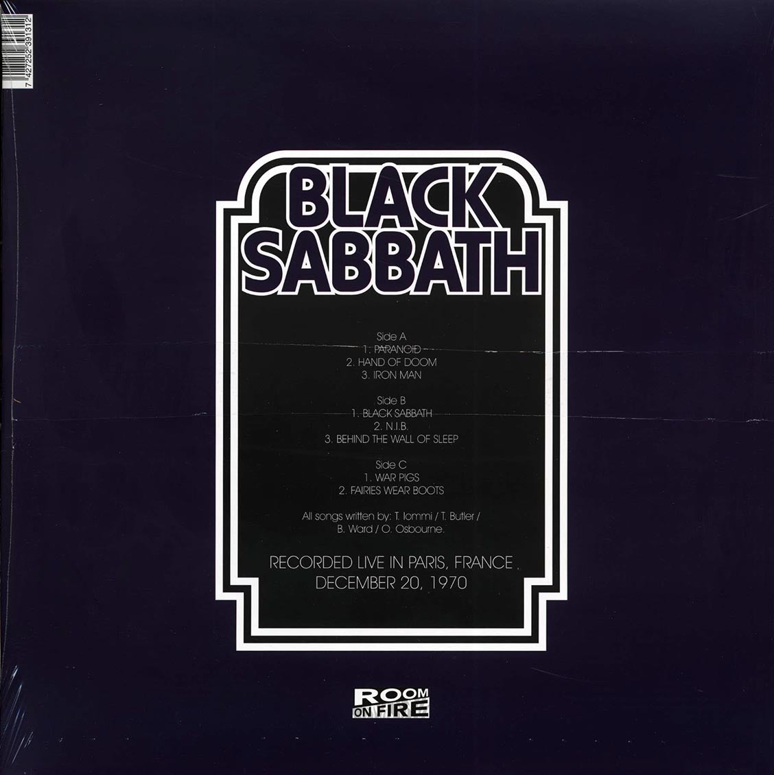 Black Sabbath - Live In Paris 1970 (2xLP) - Vinyl LP, LP