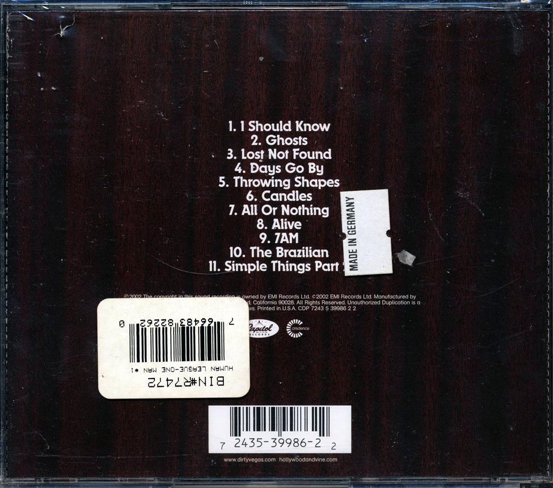 Dirty Vegas - Dirty Vegas - CD, CD
