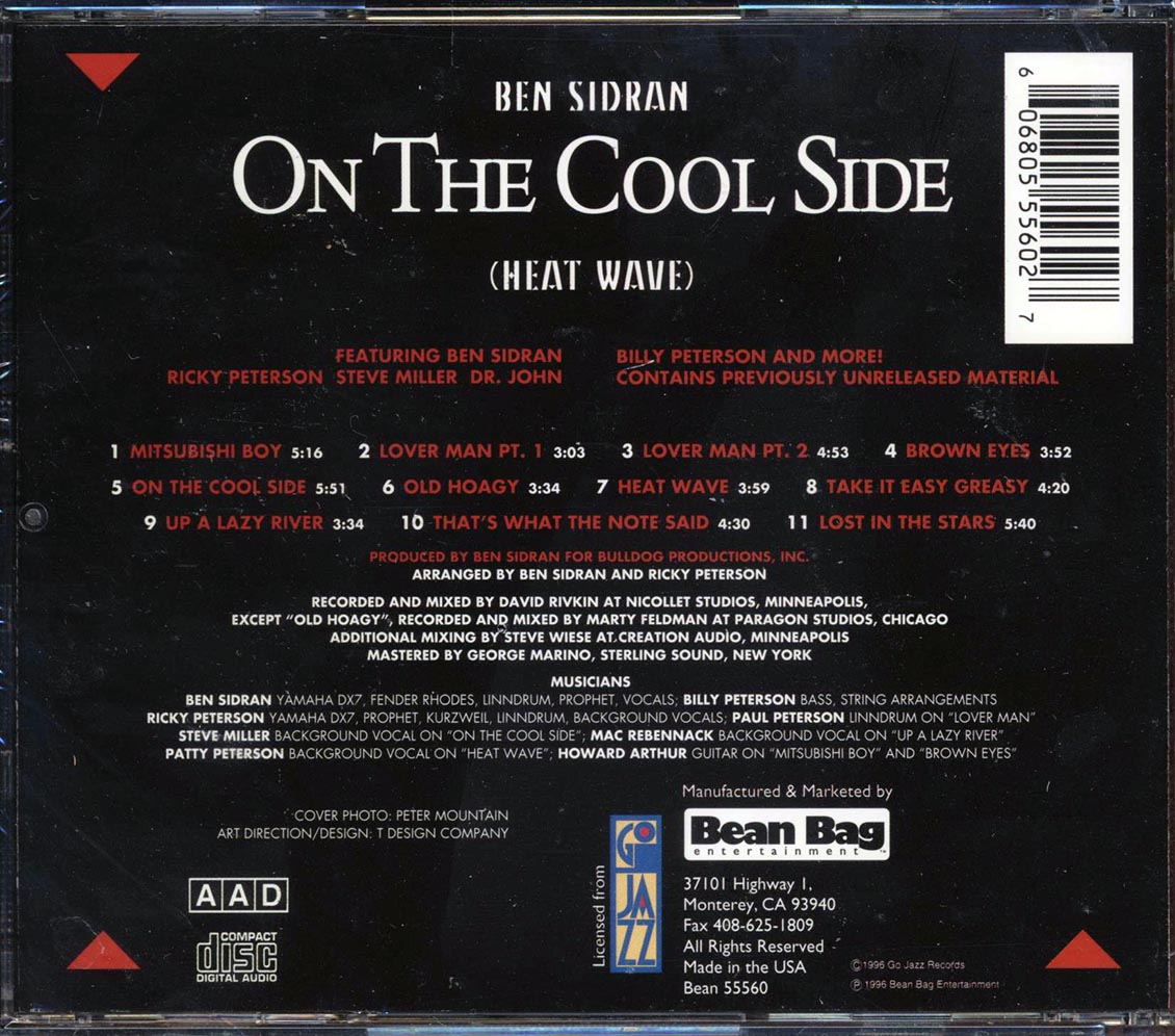 Ben Sidran - On The Cool Side: Heat Wave - CD, CD