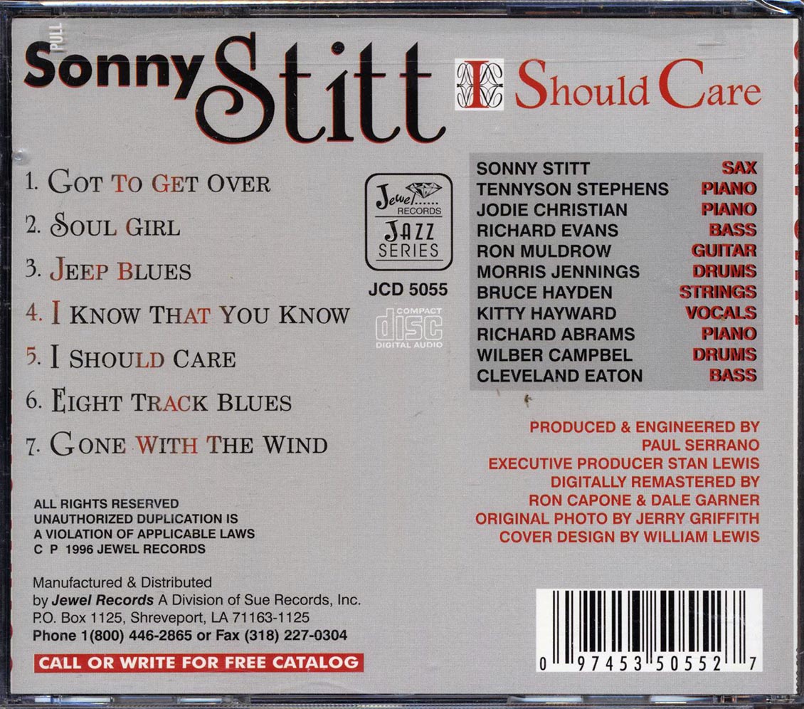 Sonny Stitt - I Should Care - CD, CD