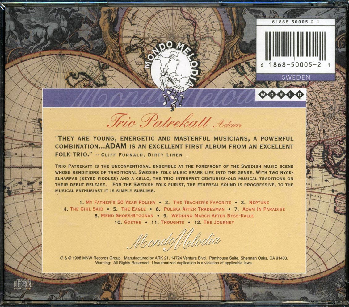 Trio Patrekatt - Adam - CD, CD