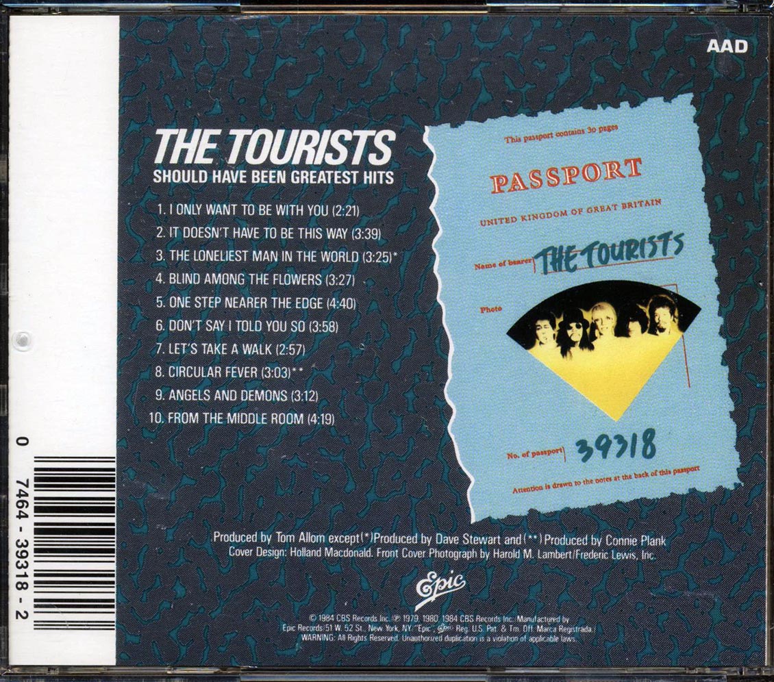 The Tourists - Should Have Been Greatest Hits - CD, CD