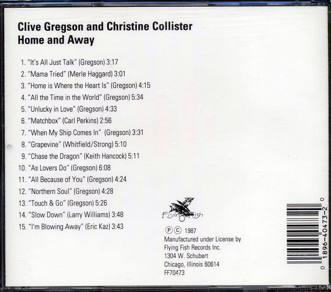 Clive Gregson, Christine Collister - Home And Away - CD, CD