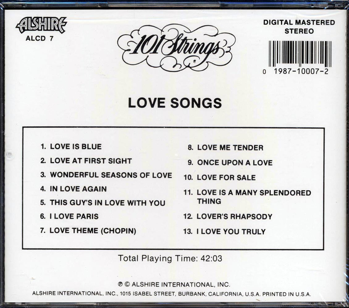 101 Strings - Love Songs - CD, CD