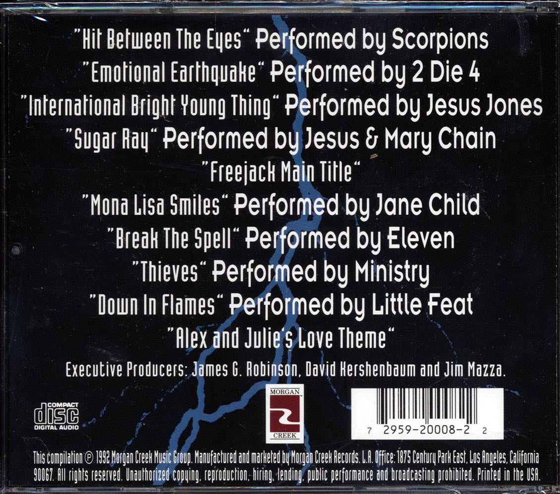 Scorpions, 2 Die 4, Jesus Jones, Etc. - Freejack Soundtrack - CD, CD