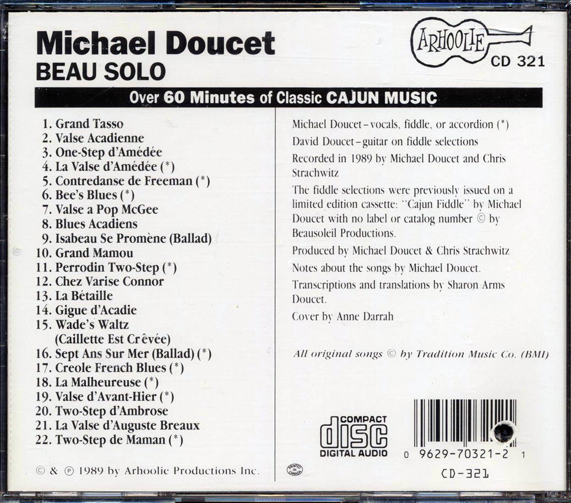 Michael Doucet - Beau Solo (marked/ltd stock) - CD, CD