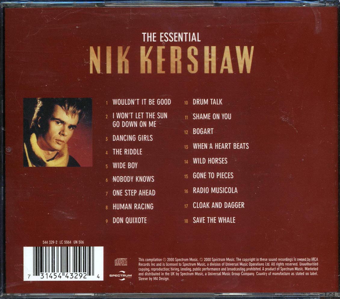 Nik Kershaw - The Essential Nik Kershaw - CD, CD