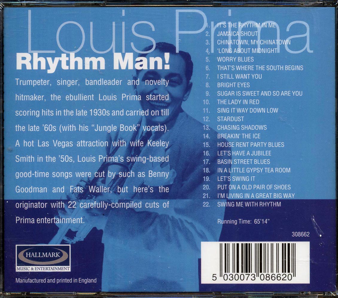 Louis Prima - Rhythm Man - CD, CD
